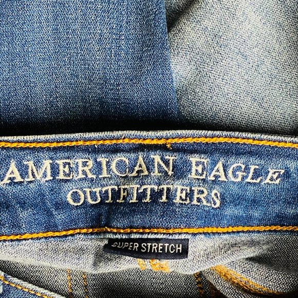 AE Super Low Stretch AEO Denim Jegging Jeans 0 L - Picture 10 of 13